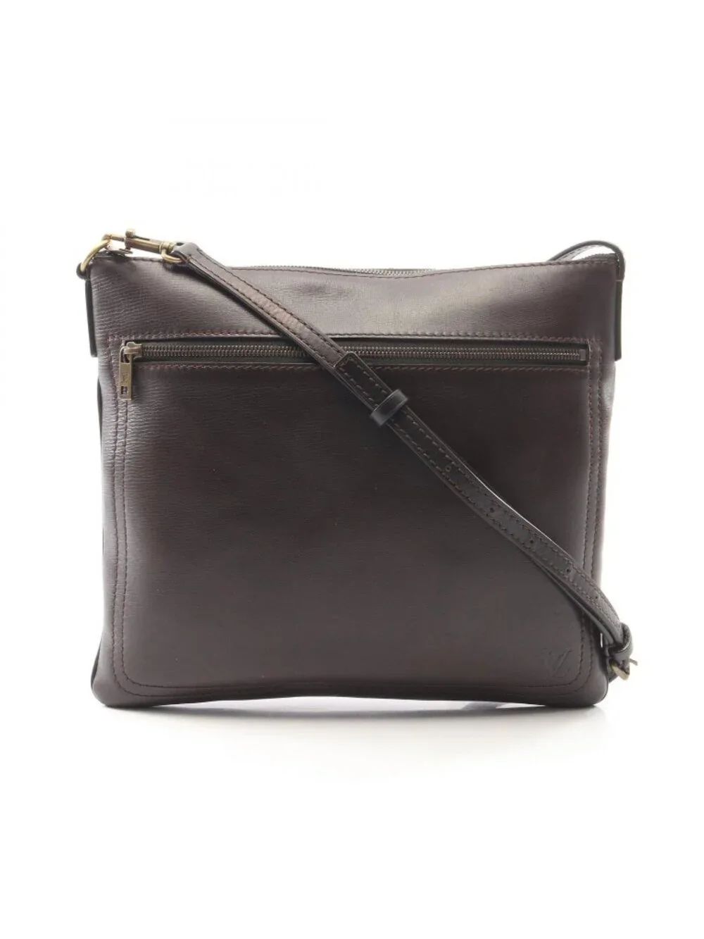 Louis Vuitton Shoulder Bag Sac Plat Utah Cafe Leather Sac